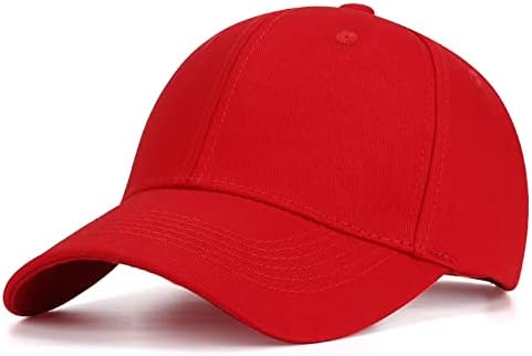 SSTREE Unisex Cotto Baseball Cap Snapback for Men and Women 100% Cotton 6 Panel Adjustable Sport Casual Sun Visor Hat