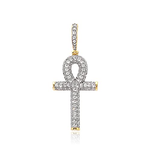 YOSZO Bi-Color Ankh Cross Pendant