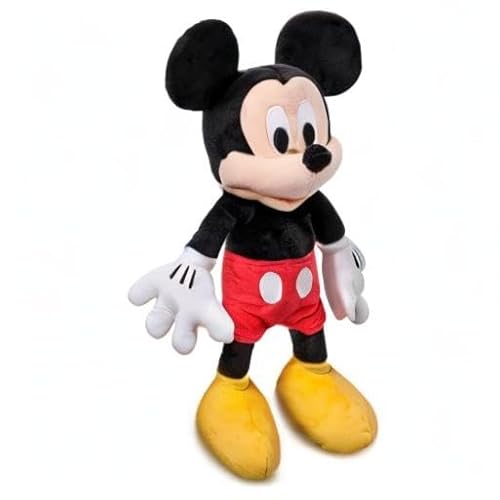 Disney 412312273353 Store Official Mickey Mouse Medium Soft Toy For Kids, Cuddly Character With Fuzzy Texture And Embroidered Details, Soft Tail, Plushy Suitable thumb #4