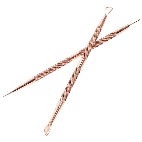 HAPINARY Stainless Steel Cuticle Pusher Set Nail Art Tool Professional Cuticle Remover and