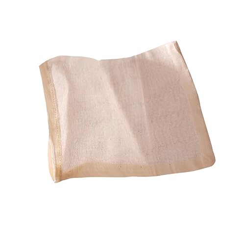HOLIDYOYO Cotton Drawstring Soup Bag 15x20cm Strainer Filter Bag for Nut Milk Tea