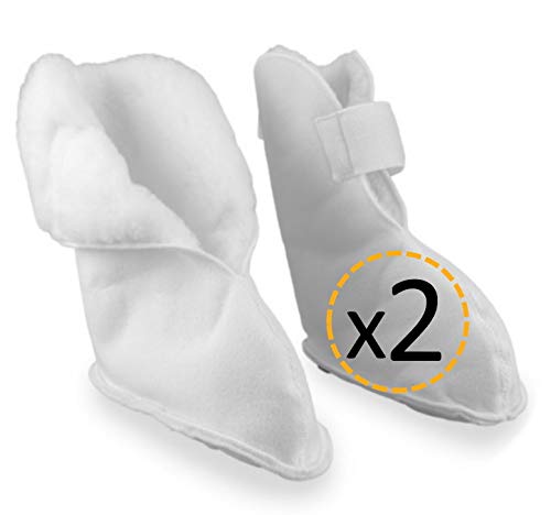 OrtoPrime Par BOTAS Antiescaras Suaves 2 UNIDADES - Protector Talones Antiescaras PREVENCIÓN Úlceras...