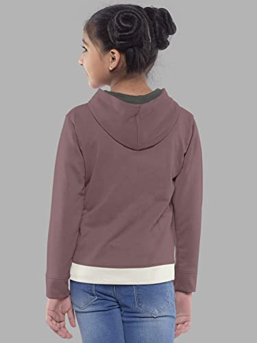 Image of HELLCAT Girls Regular Fit Fulsleeve Hooded Sweatshirt with Rib - Pack of 1