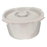 Healeved Commode Chair with Lid Durable Chamber Pot for Elderly Easy to Clean Spittoon for Home and Travel Smooth Surface Urinal Bucket for Convenience