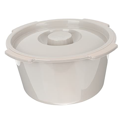 Healeved Commode Chair with Lid Durable Chamber Pot for Elderly Easy to Clean Spittoon for Home and Travel Smooth Surface Urinal Bucket for Convenience