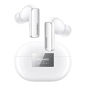 HUAWEI FreeBuds Pro 2 Draadloze Bluetooth-hoofdtelefoon, Devialet, Dual luidsprekers, Kristal Stem, ANC Intelligent, Triple EQ Adaptive, dubbele aansluiting, Hi-Res Audio, wit, 38 maanden garantie