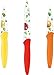 Cuisinart C55-6PRF 3pc Printed Fruit Blade Guards cutlery set, One Size, Multi