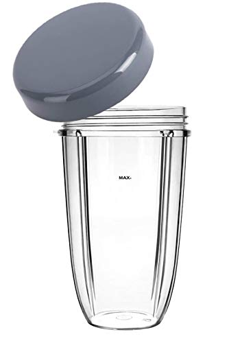 Utiz Taza de 24 onzas para Nutribullet con tapa de tapa piezas de repuesto 600W/900w licuadora Juicer Mixer Tamaño: 700ml