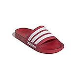 EVA-Riemen adidas Shower Adilette Badelatschen Slides (red/White, Numeric_44_Point_5)