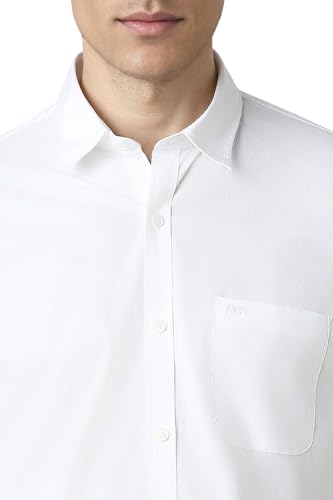 Image of Peter England Men's Premium Stretchable Cotton Solid Casual Shirt