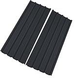 Corrugated Roofing Panels Galvanized Steel Roof Panels, L73.2×W16.77 Inch Heavy Duty Metal Roof Panels, Roof Protector for Garages, Sheds, Stables and Mobile Homes, Black, 15PCS