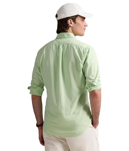 Image of POLO RALPH LAUREN Mens Classic Fit Garment-Dyed Oxford Shirt Leaf XX-Large