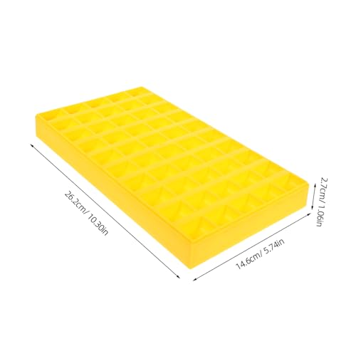 Caja organizadora amarilla para monedas miniatura 2