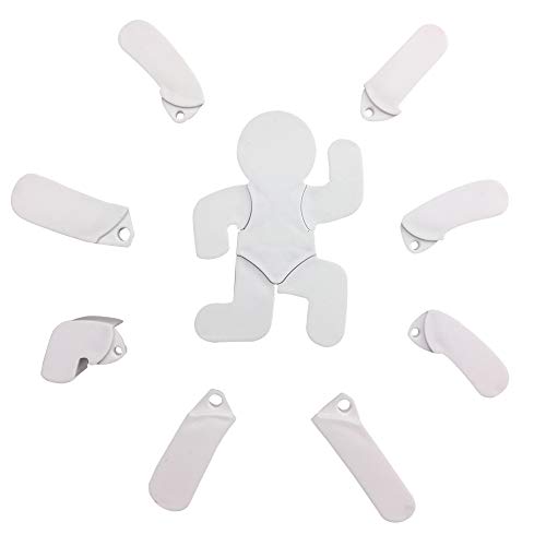 Creative Gingerbread Man Shape 3D Cookie Cutters Mold Multi-combination Changing Plastic Christmas Biscuit Cutter Molds