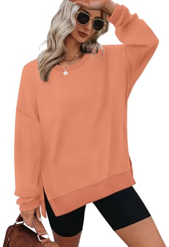 Image of XIEERDUO Womens Oversized Sweatshirts Pullover Casual Crewneck Long Sleeve Tops Comfy
