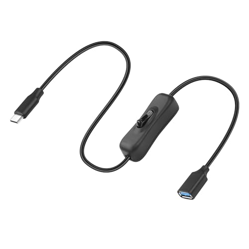 JSADZKJ USB 3.0 to USB C Switch Extension Cable,USB to Type C OTG Cable Support Data/Charging 2A/5V USB A to C Data Cable for Flash Drive,Mouse,Desk Lamp,USB Fan-1.64Ft