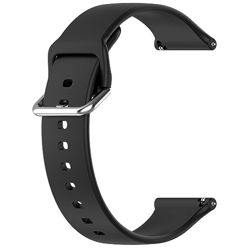 TenCloud Watch Strap Compatible with Hwagol G28 G20 Smartwatch Band Silicone Bands Breathable Sport Wristbands for Hwagol Smart Watch 1.85 Inch (Black)