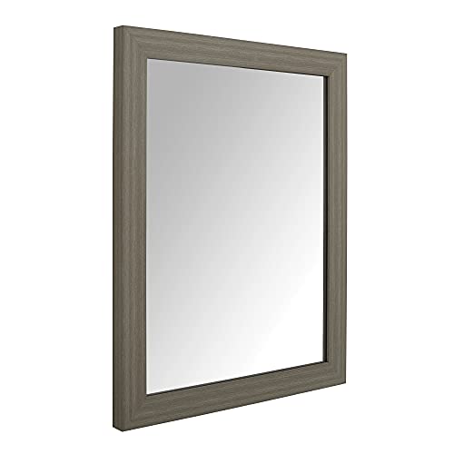 Comparativas de Amazon espejos de pared para comprar online. 34 Amazon Basics - Espejo de pared rectangular de 16 x 20 pulgadas, borde estándar, madera de granero