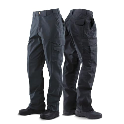 Tru-Spec 24-7 Original Tactical Pants - Water-Resistant Ripstop Cargo Work Pants for Men, Concealed Carry & Knee Pad Openings - LAPD Blue - 44W x 32L by Tru-Spec - Used condition - US$16.61