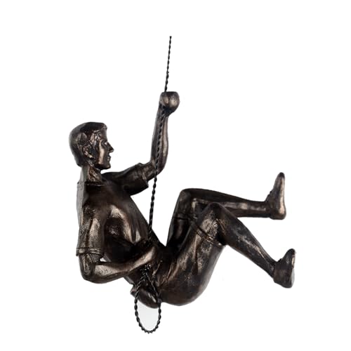 XYQXYQ Arte decorativa da parete moderna, arte creativa scalatore di ruggine, scultura maschile per la casa