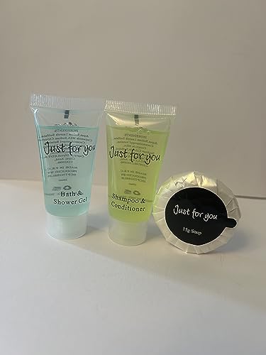 Bath & Shower Gel (20ml) x 30 - Shampoo & Conditioner x 30 (20ml) - Soap Round and Wrapped x 30 (15g) - Just for You - Home - Travel - Leisure - Hotels - Hospiality £18.50 reduced price!