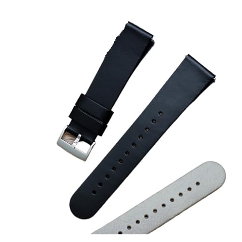 XTVKFWJAB Bracelet de montre en cuir compatible avec Komono Nomos, étanche, résistant à la transpiration, souple et confortable, 18, 20, 22 mm, for homme, dégagement rapide(Light Brown-Steel) – vue 4