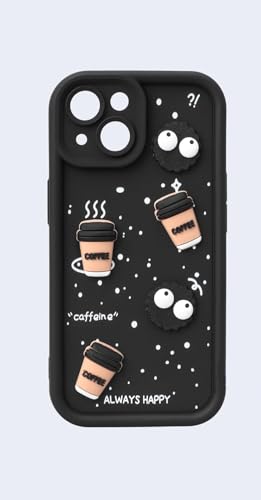 Image of amazon basics Back Case Cover Compatible for OnePlus Nord CE3 Lite | Cute Fun Cartoon 3D Ball | Coffee Silicone Case | Camera Protection | Body Protection | Shock Proof | Color Black | Pack of 1 |