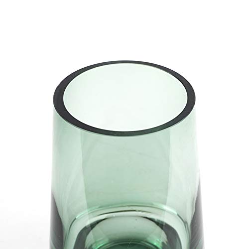 Helderglazen Vaas, Gedroogde Bloemen Tulpenvaas Keuken Café Eettafel Vaasdecoratie, Dikker Onbreekbare Vaas(Color:grijs,Size:9 * 9 * 18.5CM) - Afbeelding 6