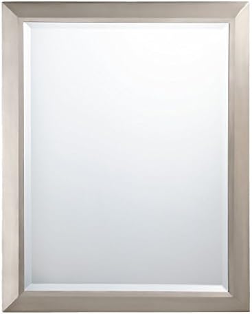 Kichler-Lighting-Nickel 41011NI Rectangular Wall Mirror Brushed, 24' W x 30' H
