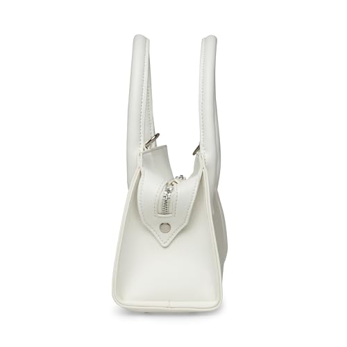 Steve Madden Peach Mesh/Pearl Top Handle, White4