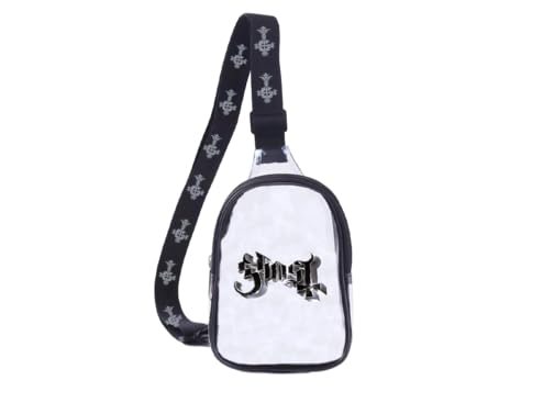 Ghost Silver Logo Clear Sling Bag