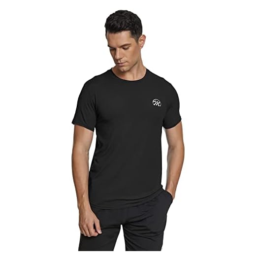 MEETWEE Sportshirt Herren, Laufshirt Kurzarm Mesh Funktionsshirt Atmungsaktiv Kurzarmshirt Sports Shirt Trainingsshirt für Männer, Schwarz, L