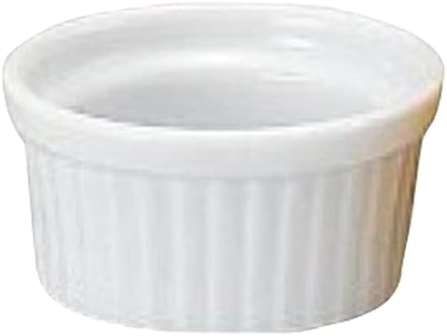 Set of 10, Western Ceramic, Single Item, 2 Souffle White, 2.2 x 1.2 inches (5.7 x 3 cm), 1.7 fl oz (50 cc), Western Tableware, Restaurant, Hotel, Cafe, Restaurant, Commercial