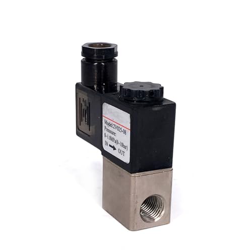 Válvula neumática de 2 posiciones y 2 puertos para control de aire a 12V 3