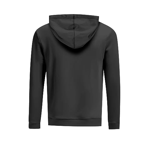 Ymosrh Men's Hoodie Pullover Solid Color Long Sleeve Drawstring Casual Hooded Sweatshirts Men's, M-4XL3