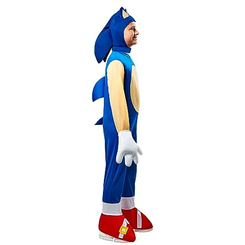Rubie's Costumes Sonic The Hedgehog Deluxe Costume For Kids (Small 4-6), Blue