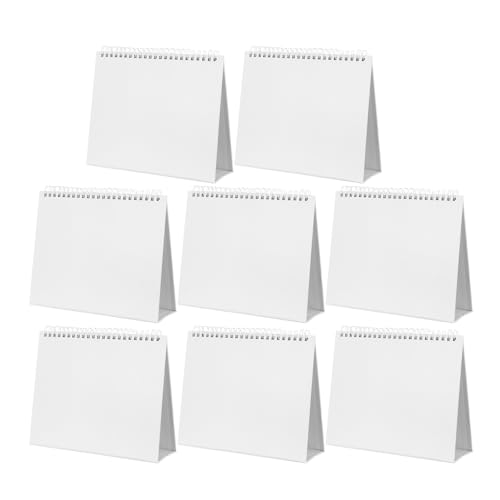 FUNNETOYU - FUNNETOYU Support De Calendrier De Bureau Trépied En Papier À Rabat Lot De 8 Support Pour Calendrier De Table À Rabat