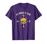 Burger O´Clock Cheeseburger Fast Food Burger Lovers T-Shirt