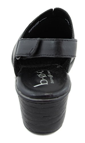 b.o.c. Womens Aime Leather Closed Toe Ankle Strap Clogs, Black, Size 6.0 - Thumbnail 4
