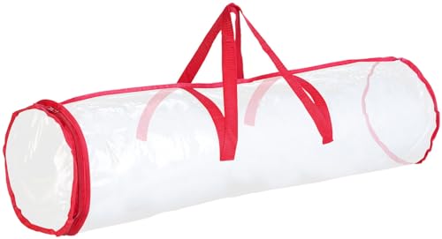infactory Geschenkpapier Organizer: Geschenkpapier-Aufbewahrungstasche, transparent, 79 x 22 cm (Aufbewahrung, Geschenkrollen Aufbewahrung, Aufbewahrungsbox)
