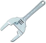 Adjustable Slip Lock Nut Wrench, Fits 1-Inch to 3-Inch For Removing/Tightening Drainage Slip Nuts