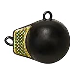 Extreme Max 3006.6947 Beschichteter Ball mit Finne Downrigger Gewicht - 2,7 kg mit Gold Flash