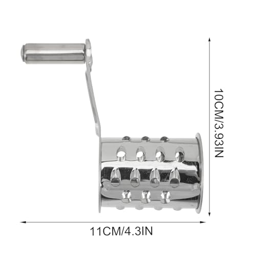 IMIKEYA 2pcs Rallador Manual Giratorio de Acero Inoxidable miniatura 2