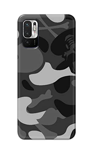Image of Printed Hard Back Cover Case for Mi Redmi Note 10T 5G | Mi Redmi Note 10 5G Back Cover (Army Pattern) -1302
