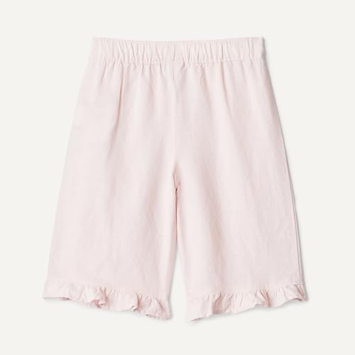 Image of Amazon Essentials x Sofia Grainge Toddlers and Baby Girls' Cotton Linen Wide Leg Pull-on Pant with Ruffles