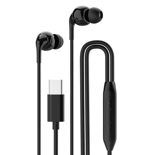 Image of AROMA HF1004 Type C Wired Earphone with HD Quality in-Line Mic,12mm Driver Hi-Res Wired