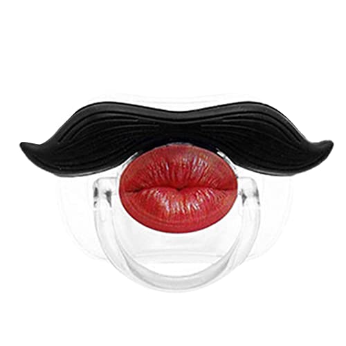 Yajimsa Chupete Divertido para niños pequeños | Lindo y Divertido Chupete con Bigote besable | Silicona y Seguro para bebés y niños pequeños Unisex Yajimsa Chupete Divertido para niños pequeños | Lindo y Divertido Chupete con Bigote besable | Silicona y Seguro para bebés y niños pequeños Unisex