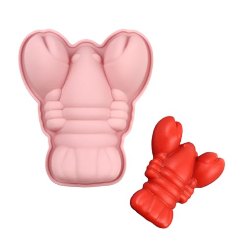 Stampo in silicone multiuso a forma di gambero per la cottura al congelamento della creazione di sapone per uso alimentare in silicone per aragoste