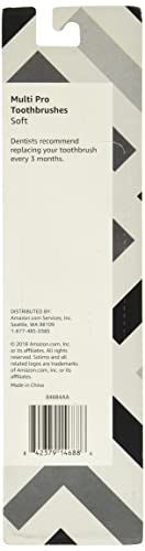 Amazon Brand - Solimo Multi Pro Toothbrushes, 4 Count, Assorted Color #TOP1