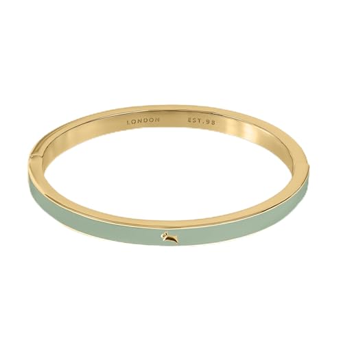Bracelet plaqué or Radley avec émail pistache, idée cadeau femme